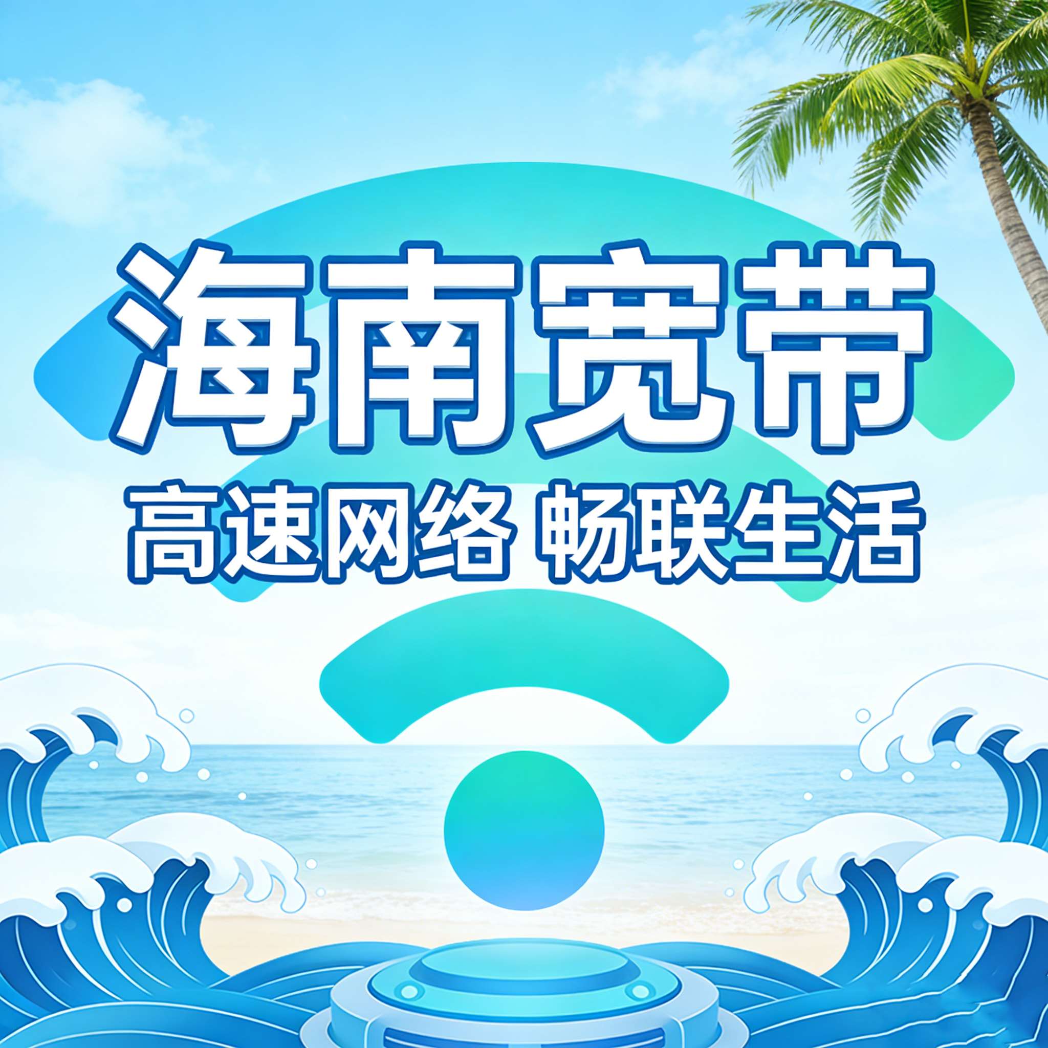 千兆连琼岛，宽带暖椰城