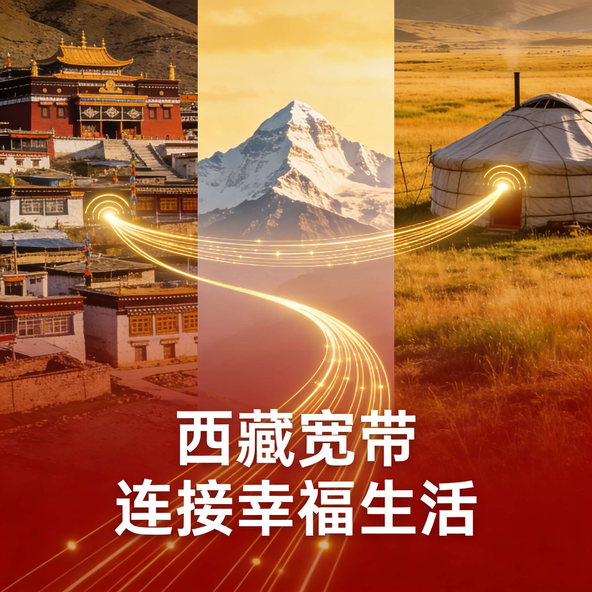 西藏宽带 连通雪域高原 守护高原万家